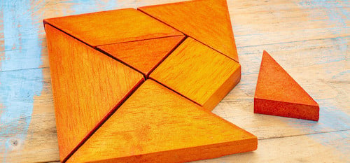 square wooden puzzle